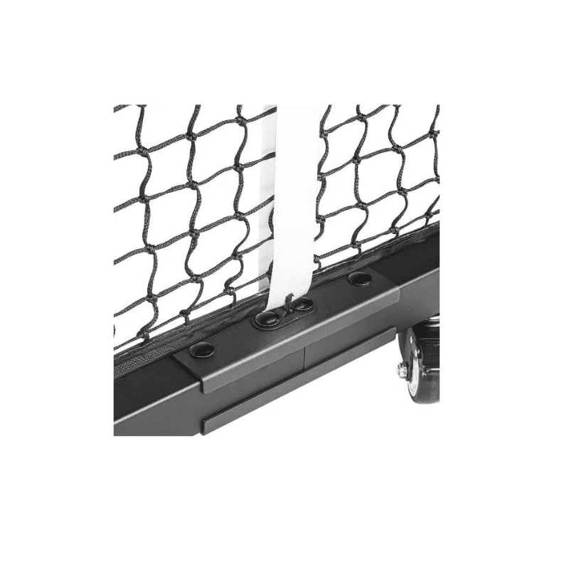 Image of a Joola Pro Net Pickleball Net on wheels.