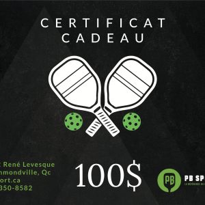 Certificat cadeau 100