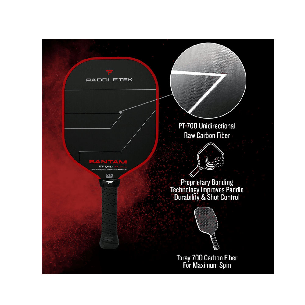 Image d'une raquette de pickleball Paddletek Bantam ESQ-C.