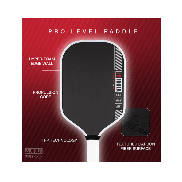 Image d'une raquette de pickleball Joola Perseus Pro IV Ben Johns.