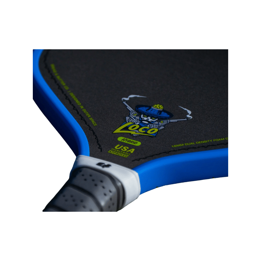 Image of a Bread & Butter Loco Hybrid pickleball paddle.