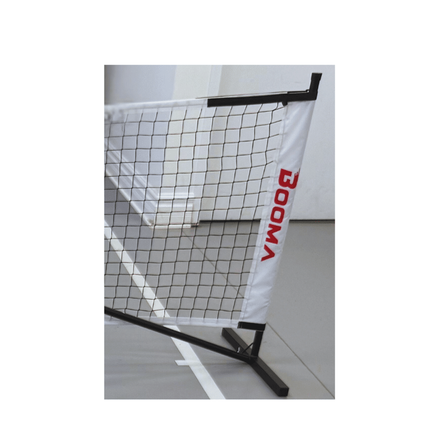 Image of a BOOMA pickleball practice net.