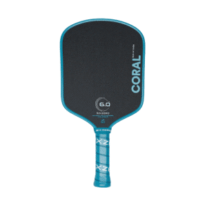 Image of a Six Zero Coral Widebody 16 mm pickleball paddle.