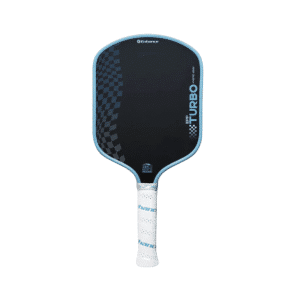 Image de la raquette de pickleball Enhance EPP Turbo Hybride offrant un excellent équilibre entre puissance, stabilité et maniabilité grâce à son noyau mousse flottant et sa forme hybride à longue poignée.